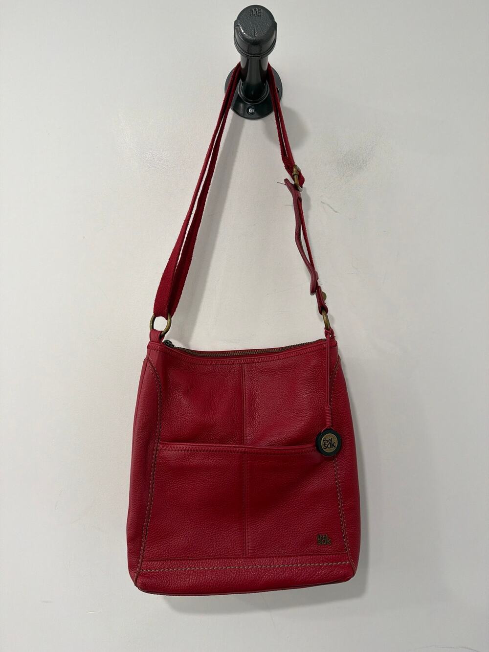 The Sak Leather Crossbody Bag Red